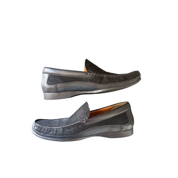 Mephisto Baduard Mens Black Cool Air Nubuck Leather Slip On Loafers Size 10 - Picture 8 of 16